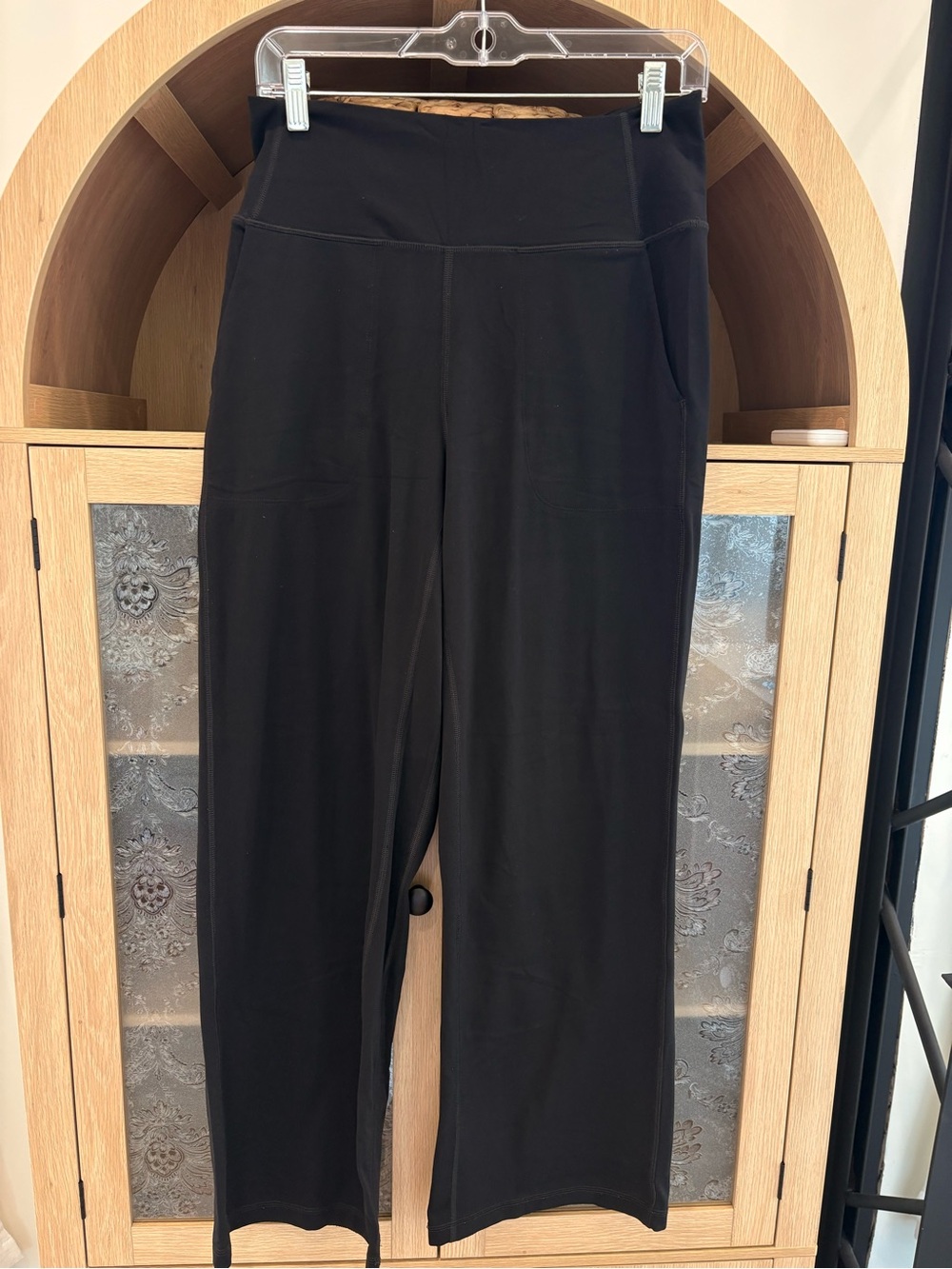 Black High-Waist Wide-Leg Pants